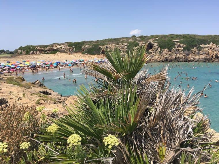 Calamosche cove in the Vendicari reserve
